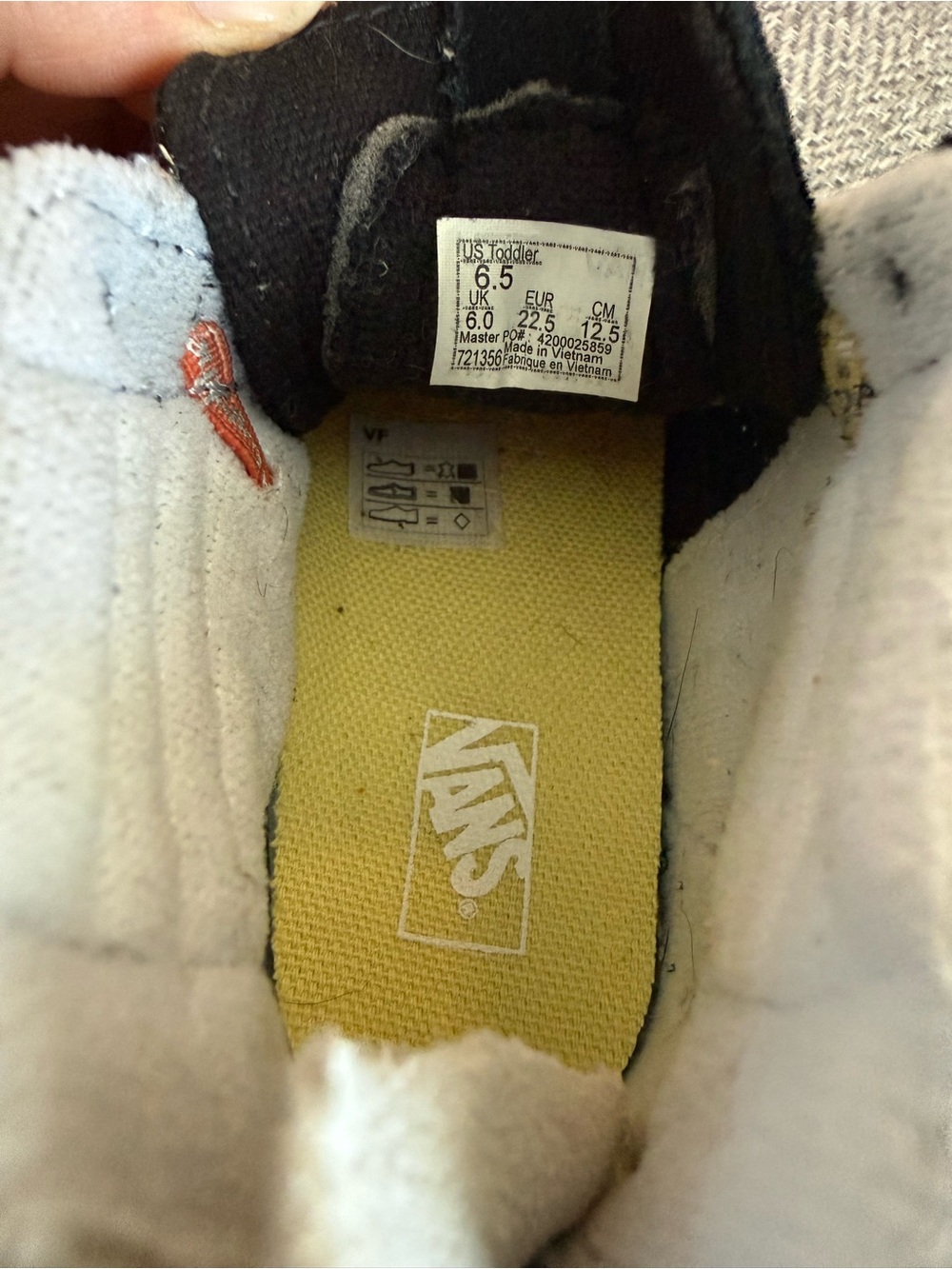 Vans Kids Black High-Top Sneakers with Multicolor Cartoon Panels - Picture 6 of 6